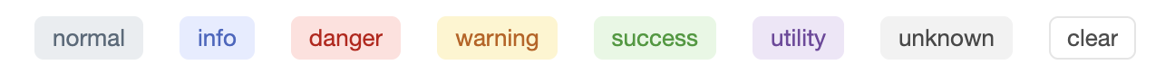 Example with static text block styles